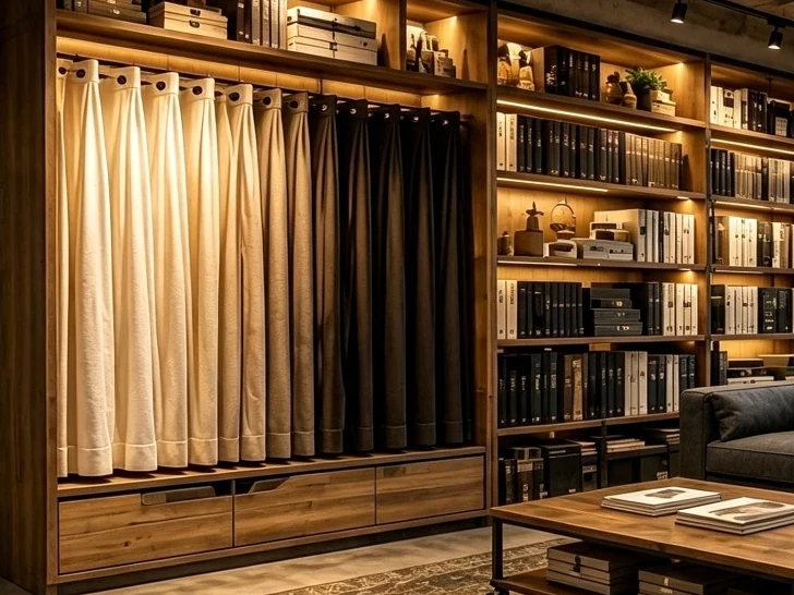 โชว์รูมผ้าม่านและวัสดุตกแต่งภายในของ Lofty Home Design